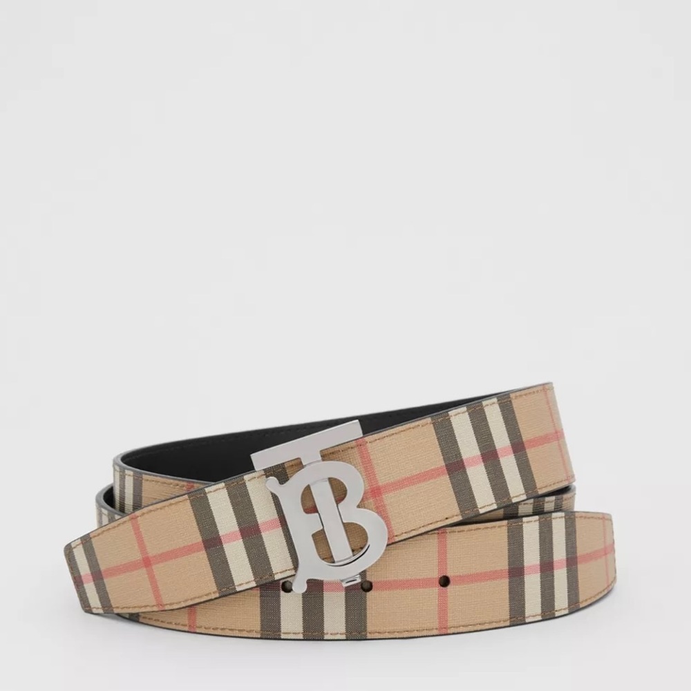 Real, Burberry Plaid Belt